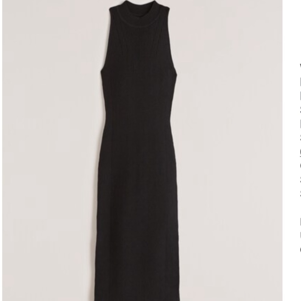 Abercrombie & Fitch Mockneck Midi Sweater Dress